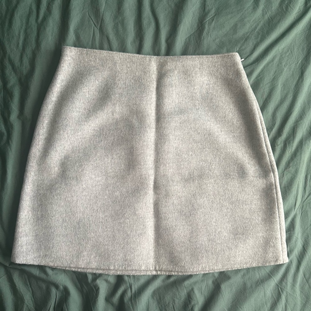 Club Monaco Gray Wool Skirt